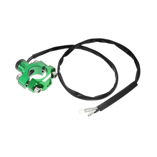 PRETYZOOM Motorradzubehör Leistungsmodifikation Sicherheits Aus Funktion Arbeitsmotorradschalterknopf Montierter Motorradmotor Stopp Startknopf Wasserdichter Startergriff Aluminiumlegierung von PRETYZOOM