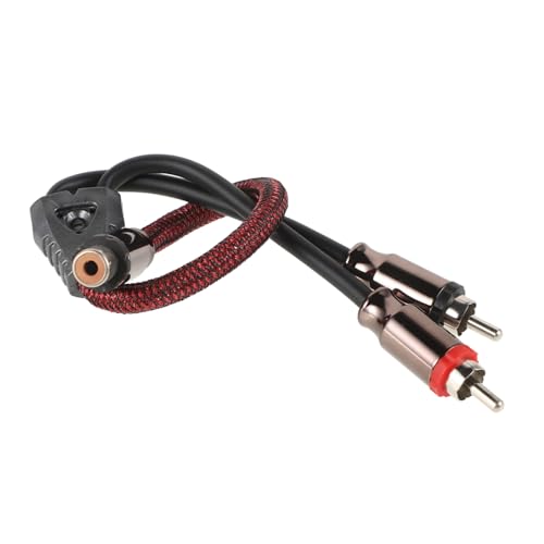 PRETYZOOM Rca Splitterkabel für Auto Audio Audio Verstärkerkabel aus Reinem mit Isolierung für Subwoofer und Lautsprecher Langlebig und Zuverlässig von PRETYZOOM