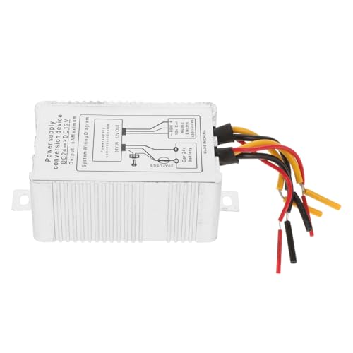 PRETYZOOM Stromwandler DC-DC-Wandler Gleichspannungsregler Netzteil Buck-Boost-Wandler DC-Abwärtswandler Gleichspannungsreduzierer Spannungsabwärtswandler Metall Weiß von PRETYZOOM