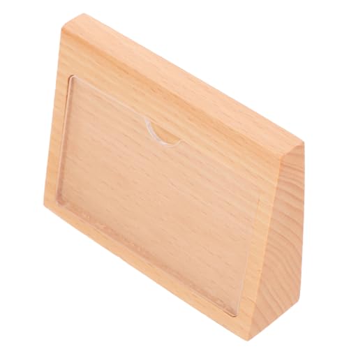 PRETYZOOM Vertikaler Preisschild für Zeichen Schilderständer Preisschildhalter Steigleitung Anzeige kleiner Schildhalter Tischschildhalter aus Holz Display-Schildhalter Werbeständer hölzern PRETYZOOM Vertikaler Preisschild für Zeichen Schilderständer Preisschildhalter Steigleitung Anzeige kleiner Schildhalter Tischschildhalter aus Holz Display-Schildhalter Werbeständer hölzern von PRETYZOOM