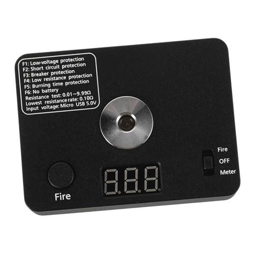 PRETYZOOM Widerstandstester Elektronik-kit Elektrowerkzeuge Für Elektriker Wartungswerkzeuge Stromzähler Tester Drahtentester Steckdosentester Elektrokreistester Black Plastik von PRETYZOOM