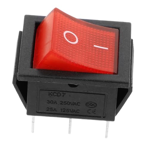 PRETYZOOM Wippschalter Ein/Aus Schalter UTV-Schalter elektrischer Schalter Schiffsschalter Marine-Kippschalter beleuchteter Lichtschalter Mini -Rockerschalter Abs von PRETYZOOM