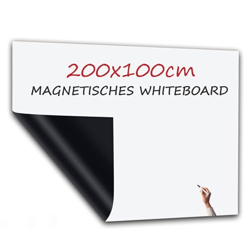 PREVIS Whiteboard Folie Magnetisch Selbstklebend 200x100cm – Magnetfolie Selbstklebend Stark – Magnettafel für Büro, Schule & Zuhause – Einfach Anzubringen & Rückstandslos Entfernen PREVIS Whiteboard Folie Magnetisch Selbstklebend 200x100cm – Magnetfolie Selbstklebend Stark – Magnettafel für Büro, Schule & Zuhause – Einfach Anzubringen & Rückstandslos Entfernen von PREVIS