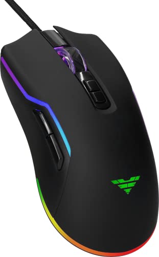 PREYON Condor Classic RGB Beleuchtete Kabelgebundene Gaming-Maus - Computermaus mit Huano 20M Schaltern - 12400 DPI Optischer Sensor - Programmierbare Tasten von PREYON