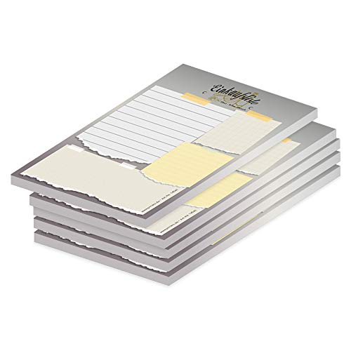 PRICARO Einkaufsliste "Zettel", magnetisch, A6, 50 Blatt, 5 Stück von PRICARO