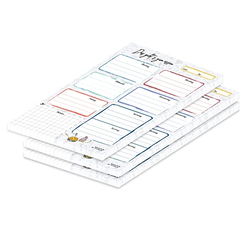 PRICARO Essensplaner "Doodles", A5, 3 Stück von PRICARO