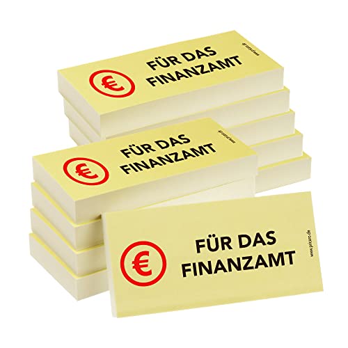 PRICARO Haftnotizen "Für das Finanzamt", 100 Blatt, 10 Stück von PRICARO