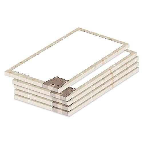 PRICARO Notizblock "Grizzlybär", magnetisch, A6, 5 Stück von PRICARO