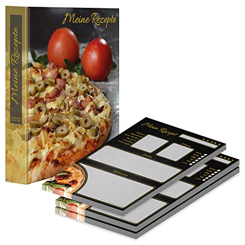 PRICARO Rezeptordner mit Rezeptblock "Pizza Toscana", A4 von PRICARO