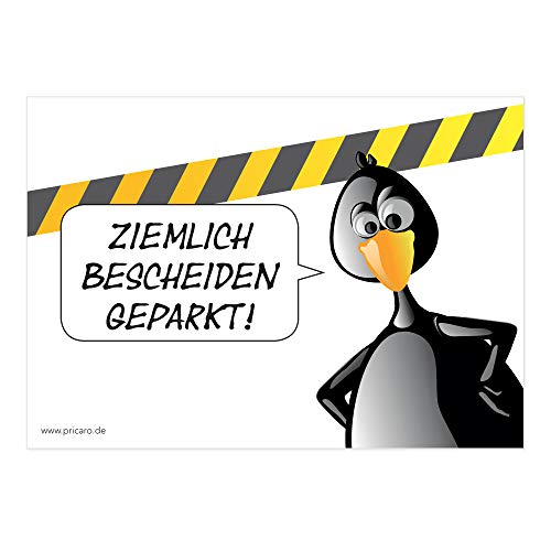 PRICARO Scheisse geparkt Flyer "Pinguin", A6, 50 Stück von PRICARO