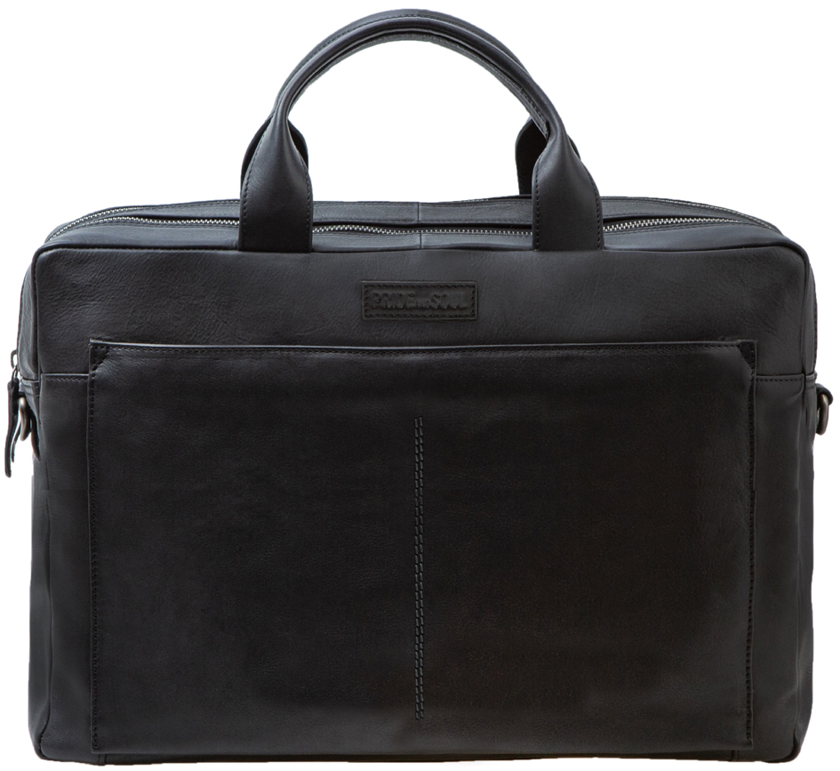 PRIDE&SOUL Business Notebook-Tasche NOMAD, Leder, schwarz von PRIDE&SOUL