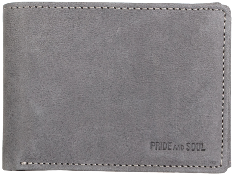 PRIDE&SOUL Mini-Geldbörse RFID, im Querformat, Leder, grau PRIDE&SOUL Mini-Geldbörse RFID, im Querformat, Leder, grau von PRIDE&SOUL