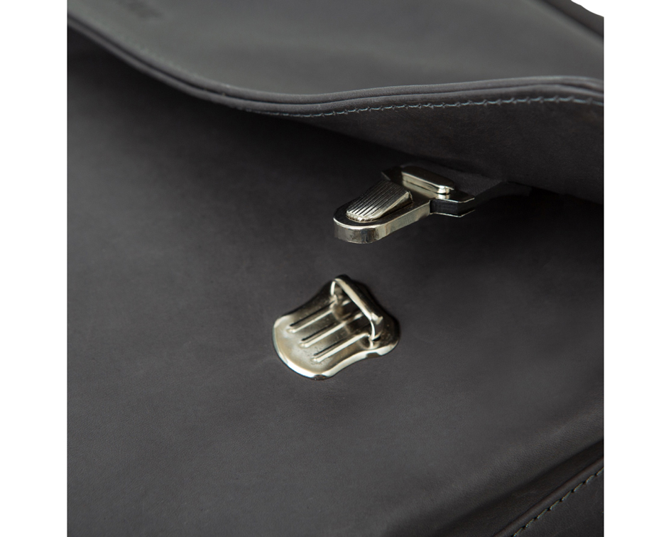 PRIDE&SOUL Notebook-Tasche PERCENT, Leder, grau von PRIDE&SOUL