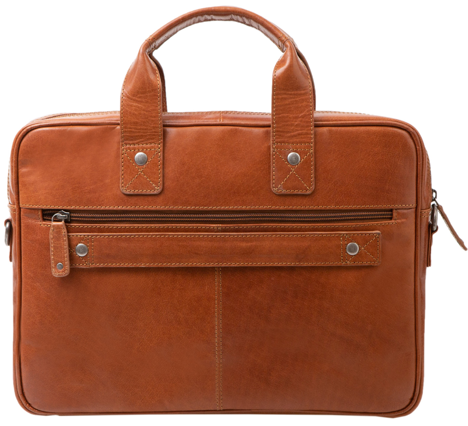 PRIDE&SOUL Notebook-Tasche SURPRISE, Leder, cognac von PRIDE&SOUL