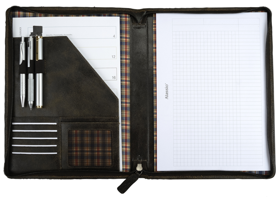 PRIDE&SOUL Schreibmappe, für DIN A4, Leder, braun PRIDE&SOUL Schreibmappe, für DIN A4, Leder, braun von PRIDE&SOUL