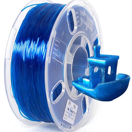 PRILINE TPU Filament, PRILINE High Flow/High Speed Printing 95A TPU Flexible Soft 3D Printer Filament 1KG 1.75mm Spool,Support Fast Printing, Transparent Blue PRILINE TPU Filament, PRILINE High Flow/High Speed Printing 95A TPU Flexible Soft 3D Printer Filament 1KG 1.75mm Spool,Support Fast Printing, Transparent Blue von PRILINE