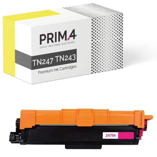 PRIMA4 - TN247 TN243 Magenta Toner Kompatibel mit Drucker Brother DCP-L3550CDW MFC-L3770CDW MFC-L3750CDW MFC-L3730CDN HL-L3210CW HL-L3230CDW DCP-L3510CDW HL-L3270CDW MFC-L3710CW -2.3k Seiten von PRIMA4