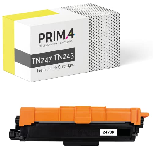 PRIMA4 - TN247 TN243 Schwarz Toner Kompatibel mit Drucker Brother DCP-L3550CDW MFC-L3770CDW MFC-L3750CDW MFC-L3730CDN HL-L3210CW HL-L3230CDW DCP-L3510CDW HL-L3270CDW MFC-L3710CW -3k Seiten von PRIMA4