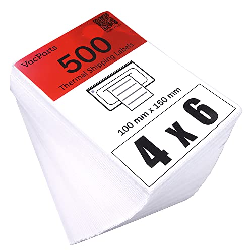 PRIMEBAG 4 x 6 Inch 100x150mm Thermodrucker Etiketten DHL Label für MUNBYN Etikettendrucker und alle anderen 4x6 Labeldrucker - Gut perforiert und BPA/BPS frei (500) von PRIMEBAG