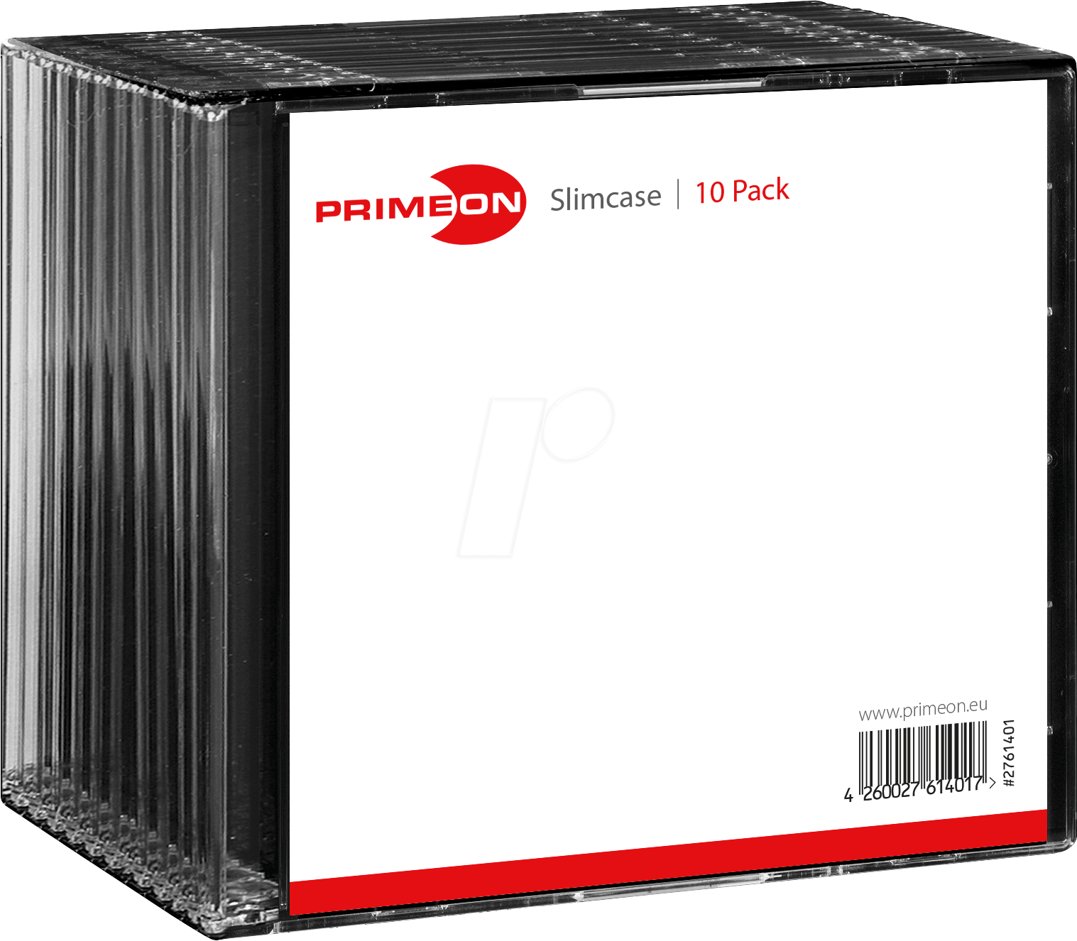 PRIM 2761401 - Slimcase Box für 1 Disc (10-Pack) von PRIMEON