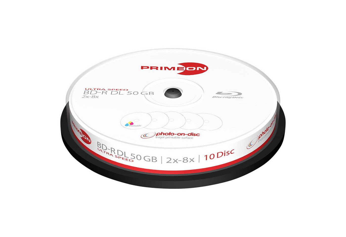 PRIMEON DVD-Rohling PRIMEON BD-Rohling BD-R DL 50GB 2-8x Cakebox 10 PRIMEON DVD-Rohling PRIMEON BD-Rohling BD-R DL 50GB 2-8x Cakebox 10 von PRIMEON
