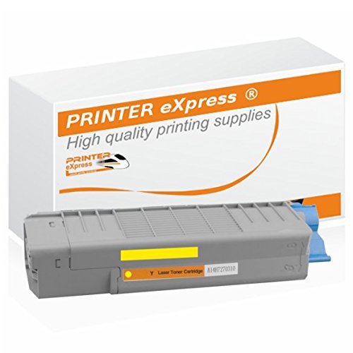 PRINTER eXpress Toner ersetzt Oki 46490605, 46490401 für Oki C-532, C-532DN, C-542, C-542DN, MC-563, MC-563DN, MC-573, MC-573DN Drucker mit 6.000 Seiten gelb von PRINTER eXpress
