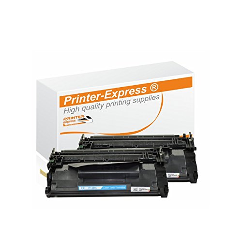 PRINTER eXpress XL Toner 2er Set 9.000 Seiten kompatibel mit HP CF287A CF287X CF 287X CF287 X 87X 87 X für Laserjet Enterprise M 506 / MFP M 527 Serie Drucker schwarz von PRINTER eXpress