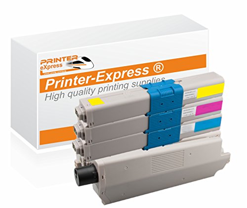 PRINTER eXpress XL Toner 4er Set ersetzt Oki C301, C321, 44973536, 44973535, 44973534, 44973533 für Oki C301 C301DN C321 C321DN / MC332 MC332DN MC342DN MC342 MC342DNW Drucker von PRINTER eXpress