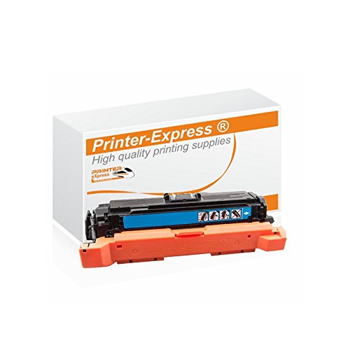 PRINTER eXpress XL Toner 6.000 Seiten kompatibel mit HP CE401A, CE 401A, 507A, 507X für Laserjet Enterprise 500 Color M 551 / MFP M 570 / M 575 Serie Cyan von PRINTER eXpress