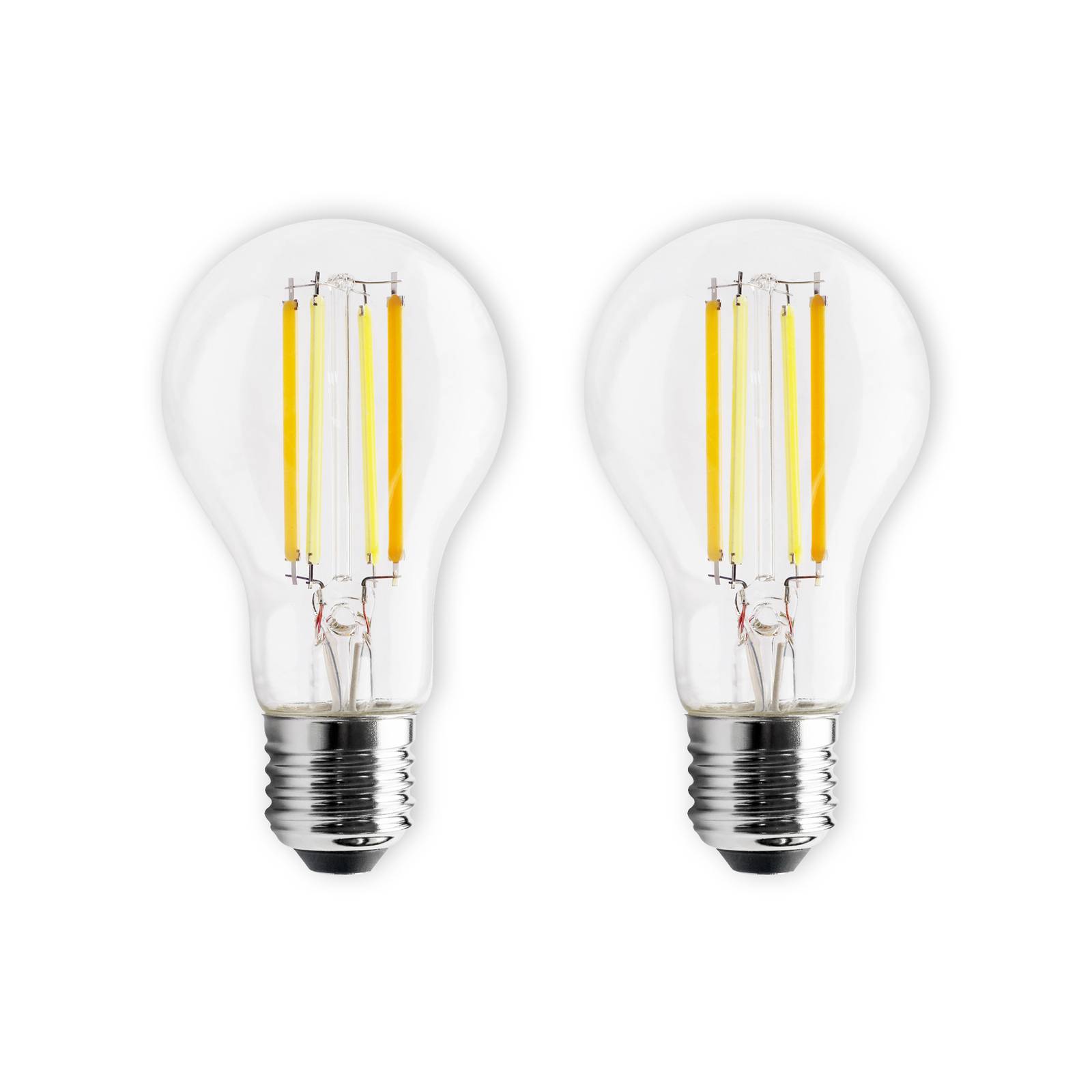 LED-Lampe E27 7W Filament dimmbar CCT Tuya 2er-Set von PRIOS