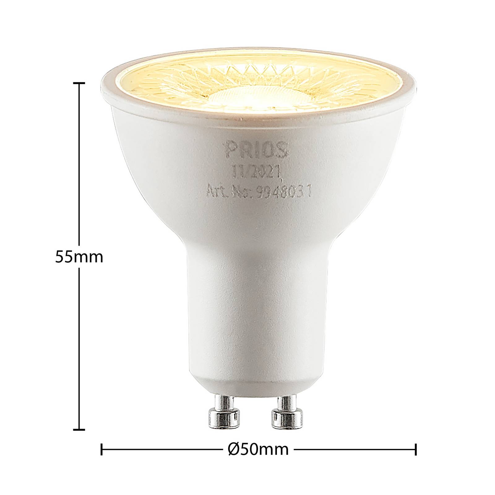 LED-Reflektor GU10 5W 2.700K 60° von PRIOS