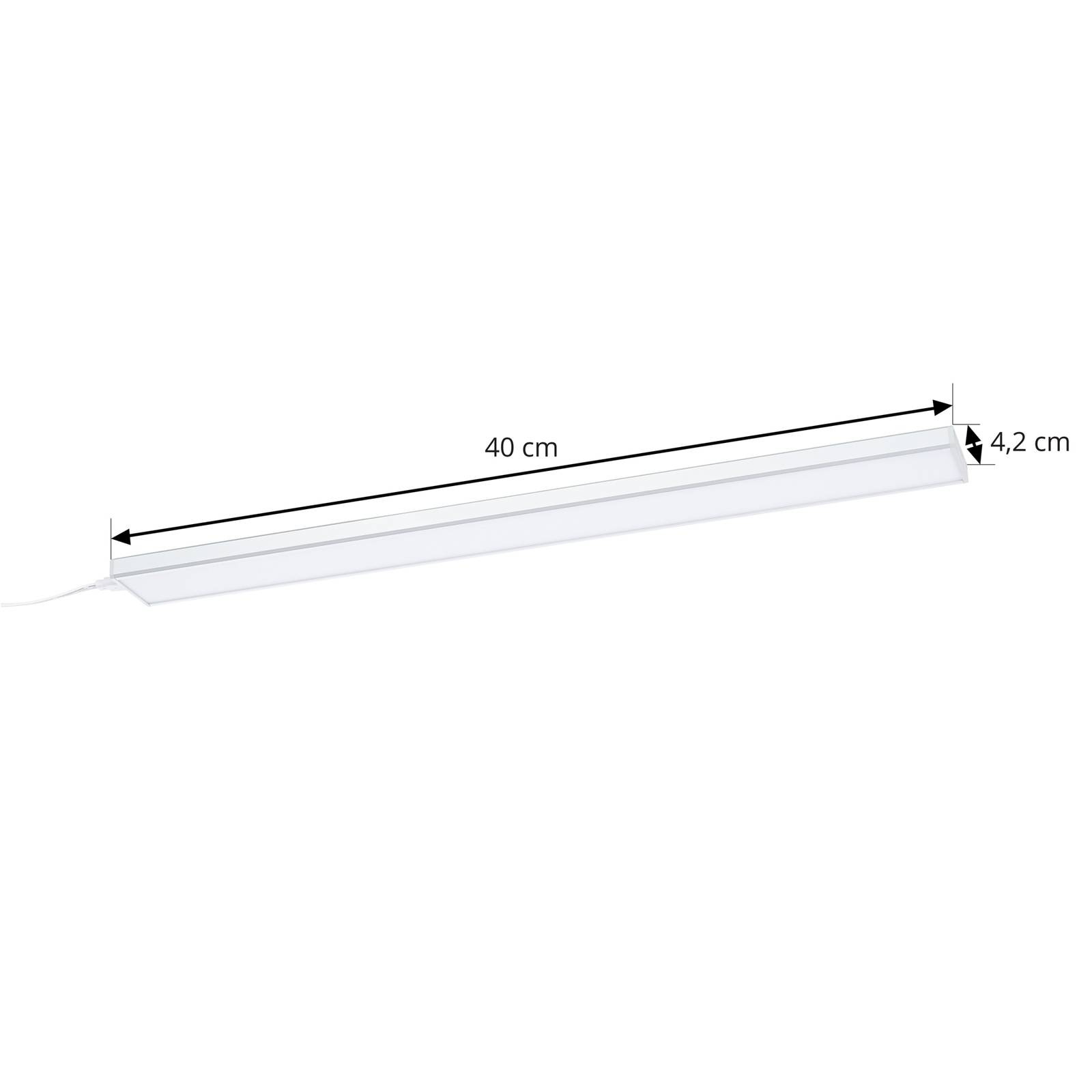 Prios Ashtonis LED-Unterbauleuchte, eckig, 40 cm von PRIOS