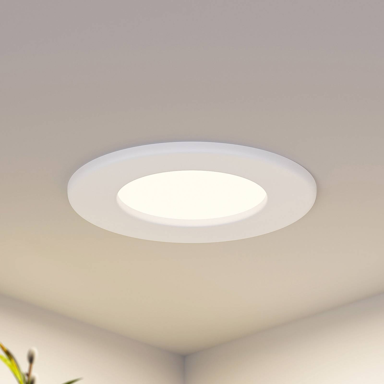 Prios Cadance LED-Einbaulampe, weiß, 11,5 cm von PRIOS