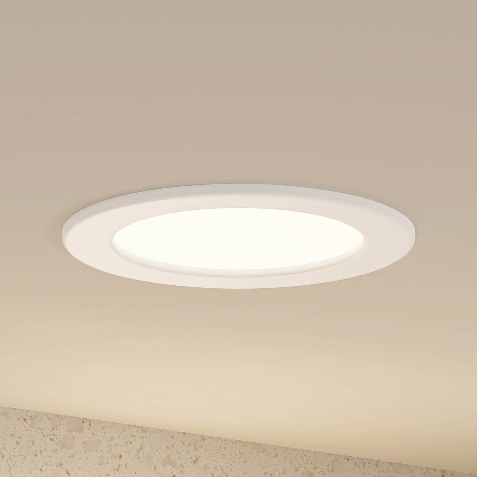 Prios Cadance LED-Einbaulampe, weiß, 17 cm von PRIOS