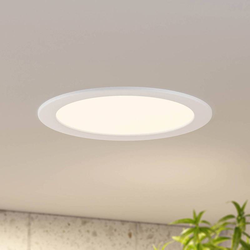 Prios LED-Einbaulampe Cadance, weiß, 24 cm, dimmbar von PRIOS