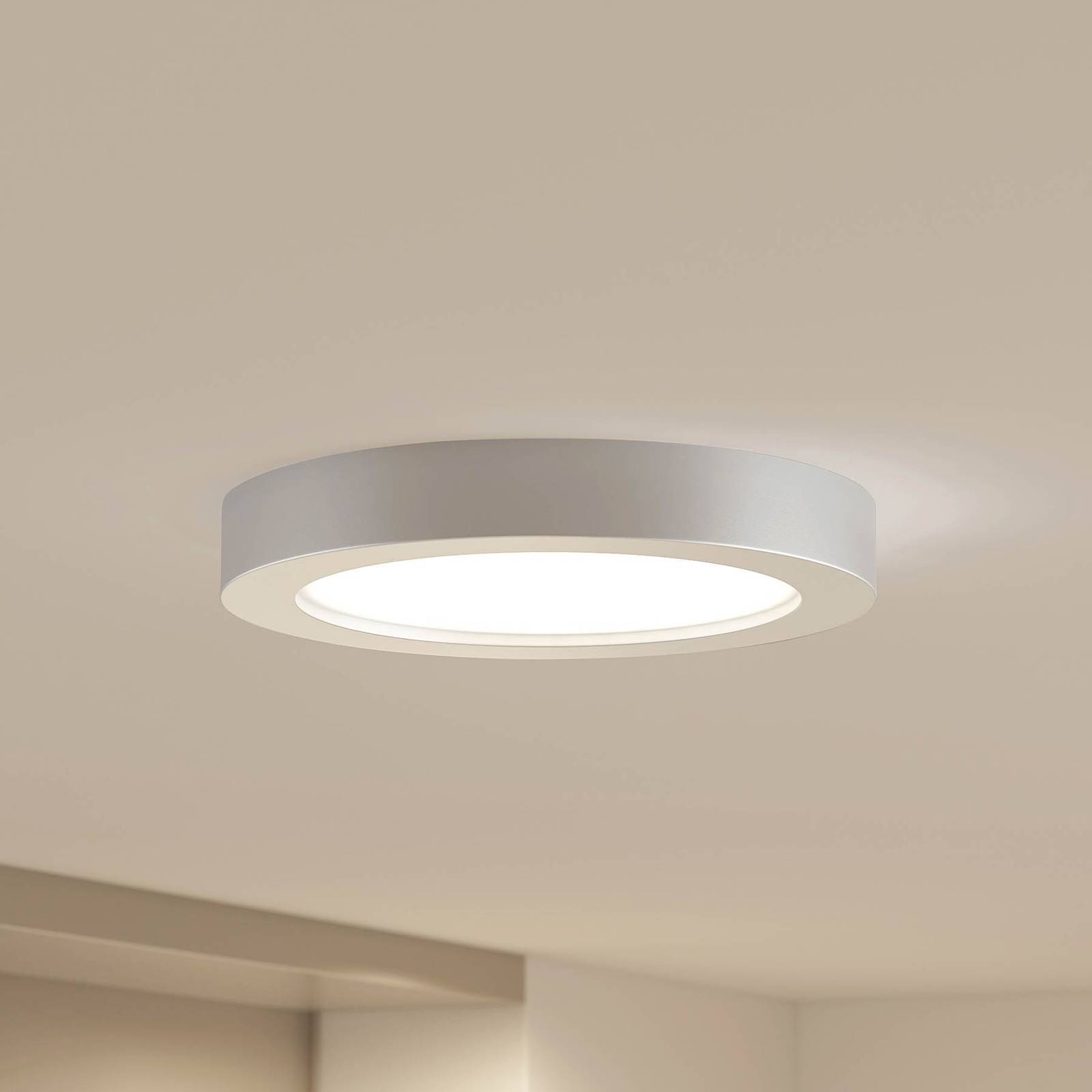 Prios Edwina LED-Deckenleuchte silber 24,5cm 10er von PRIOS