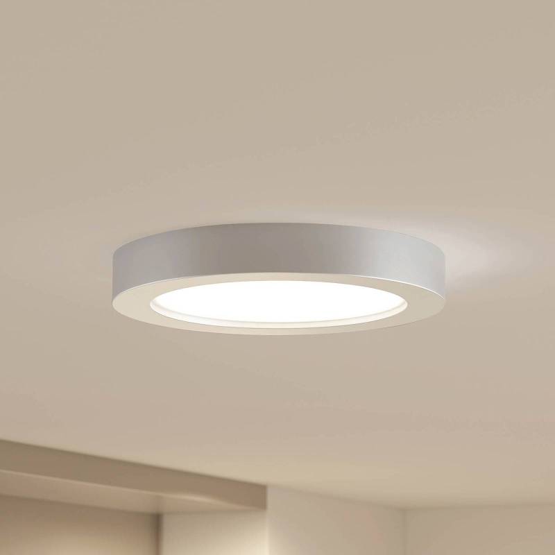 Prios LED-Deckenleuchte Edwina, silber, 25 cm, 10er-Set von PRIOS