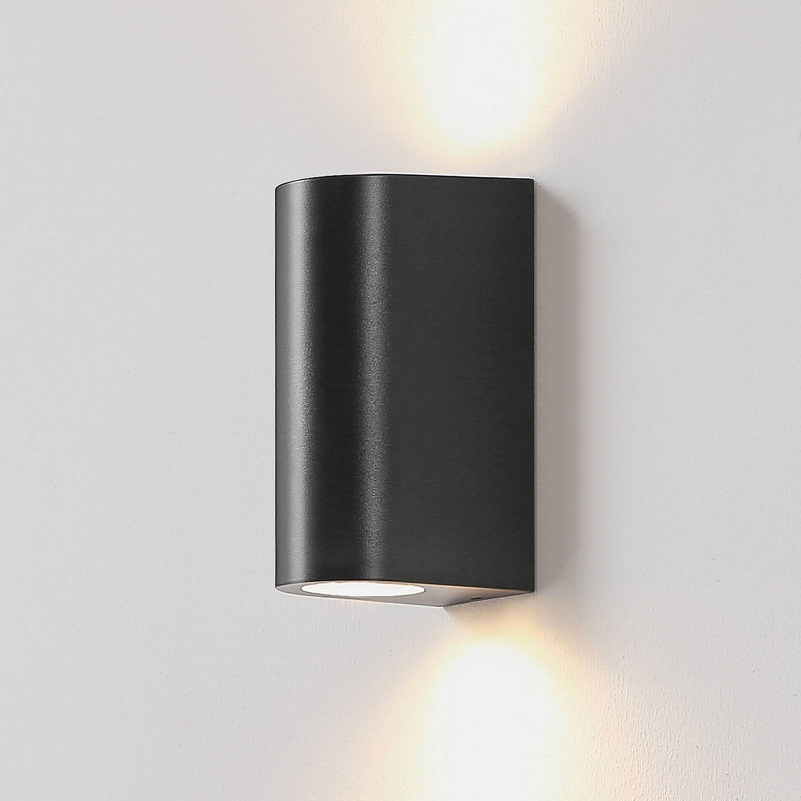 Prios Irfan Außenwandleuchte rund schwarz 15,5 cm Prios Irfan Außenwandleuchte rund schwarz 15,5 cm von PRIOS