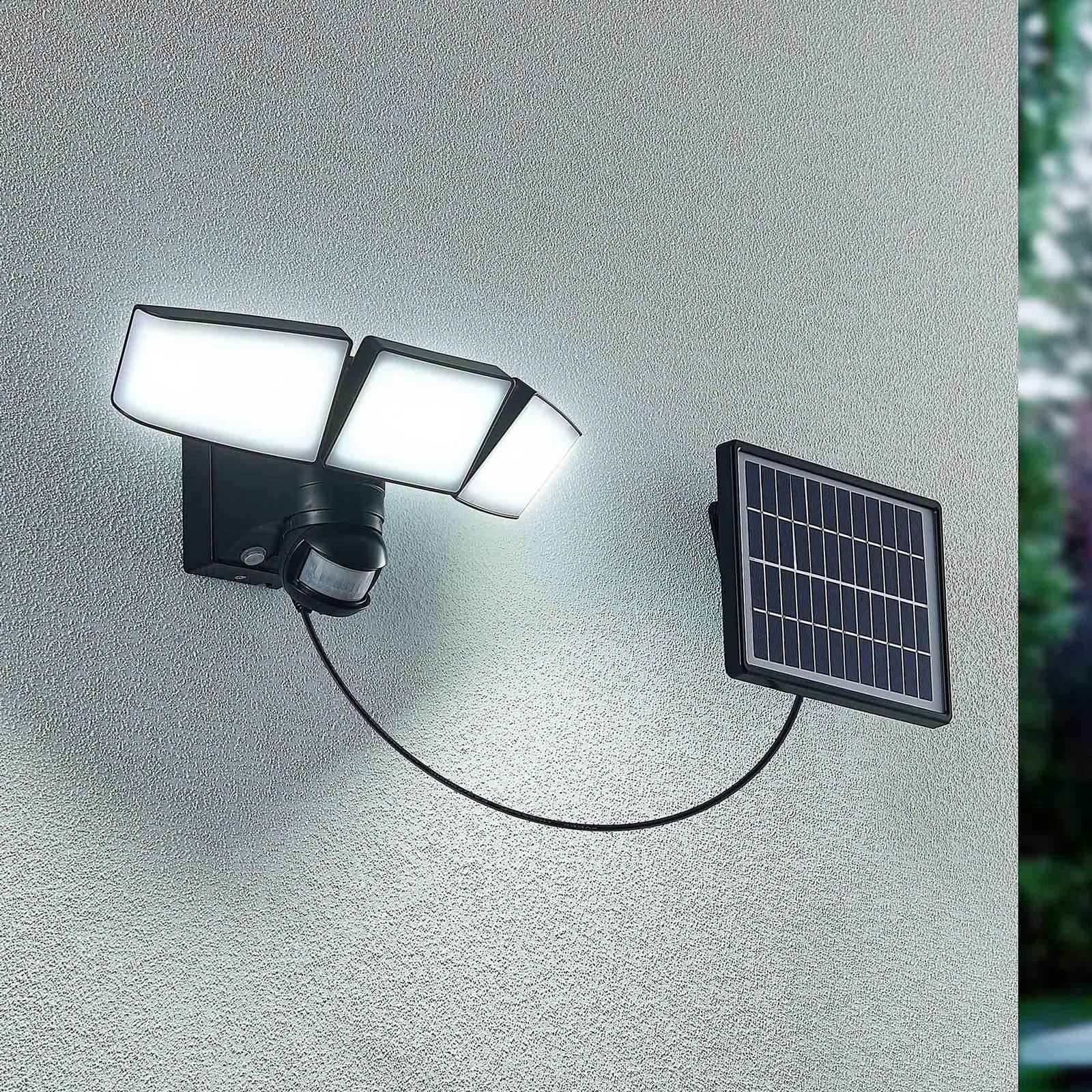 Prios Kalvito LED-Solar-Wandstrahler Sensor, 3-fl. von PRIOS