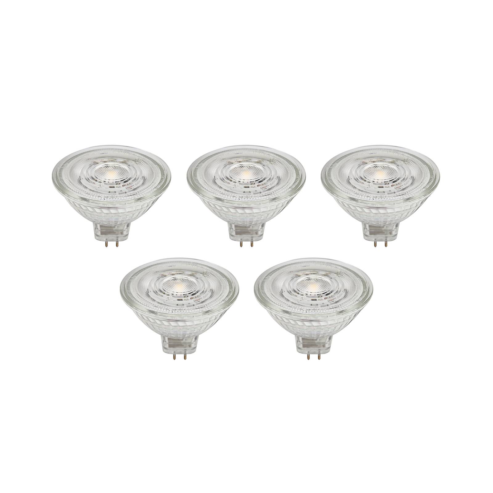 Prios LED-Reflektor GU5,3 4,3W 345lm 36° klar 827 5er-Set Prios LED-Reflektor GU5,3 4,3W 345lm 36° klar 827 5er-Set von PRIOS