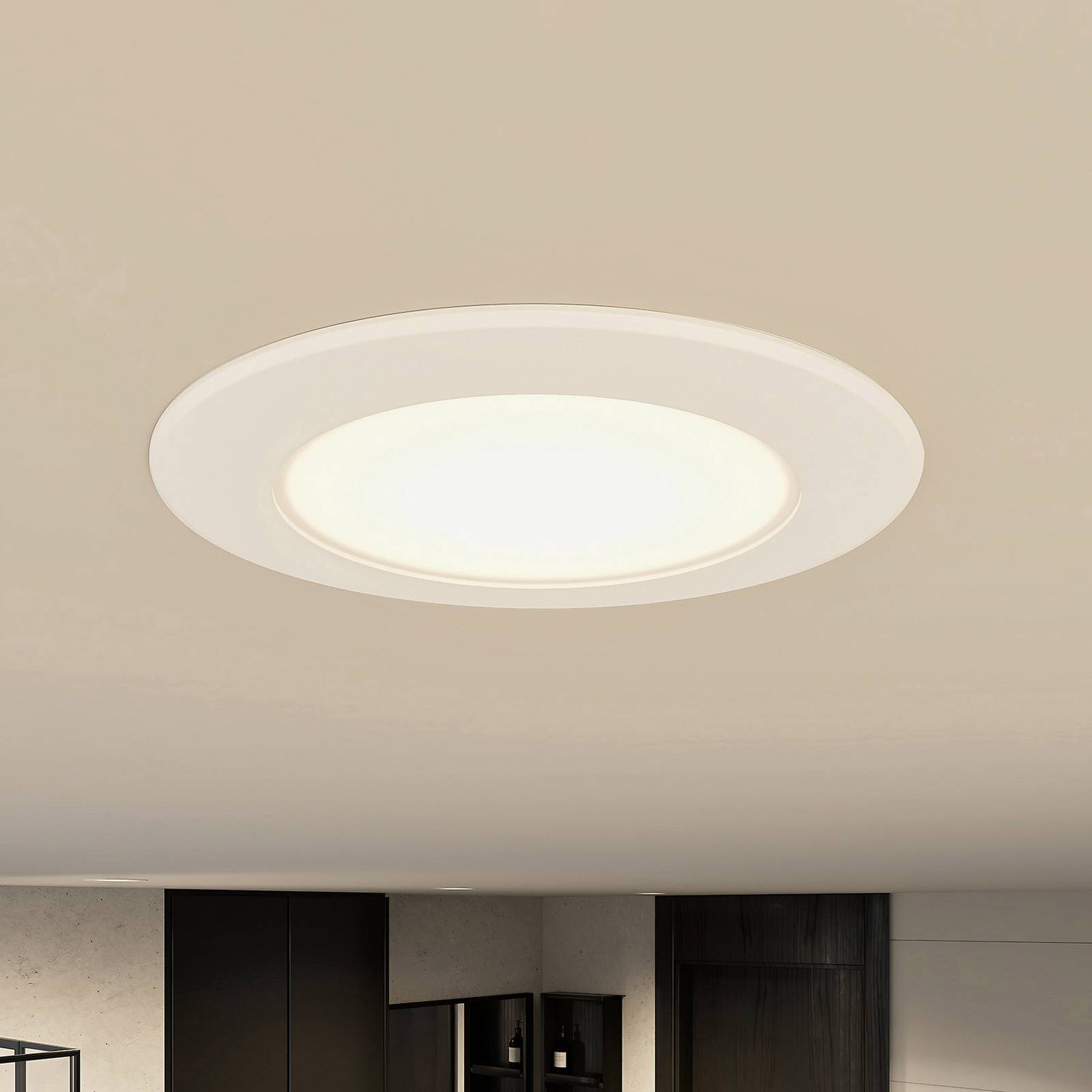Prios LED-Einbaulampe Rida, 11,5cm, 9W, 3er, CCT, dimmbar von PRIOS