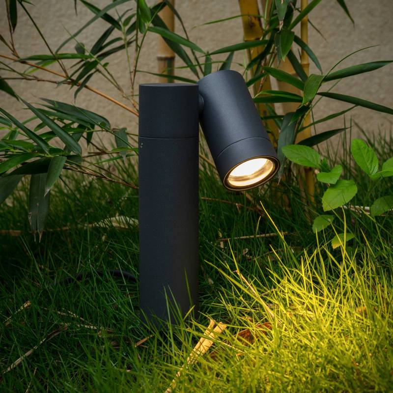 Prios Erdspießstrahler Tulimar, Höhe 40 cm, anthrazit, Alu von PRIOS