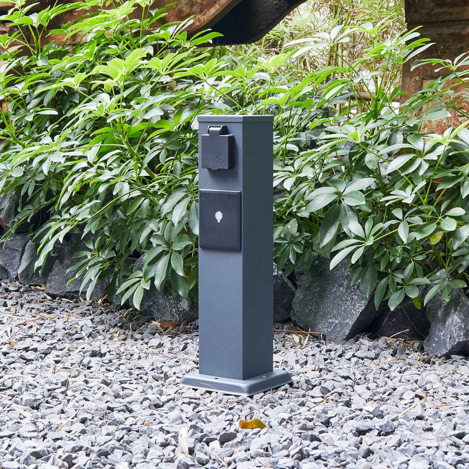Smarte Steckdosensäule WLAN 40cm sandgrau Tuya Smarte Steckdosensäule WLAN 40cm sandgrau Tuya von PRIOS