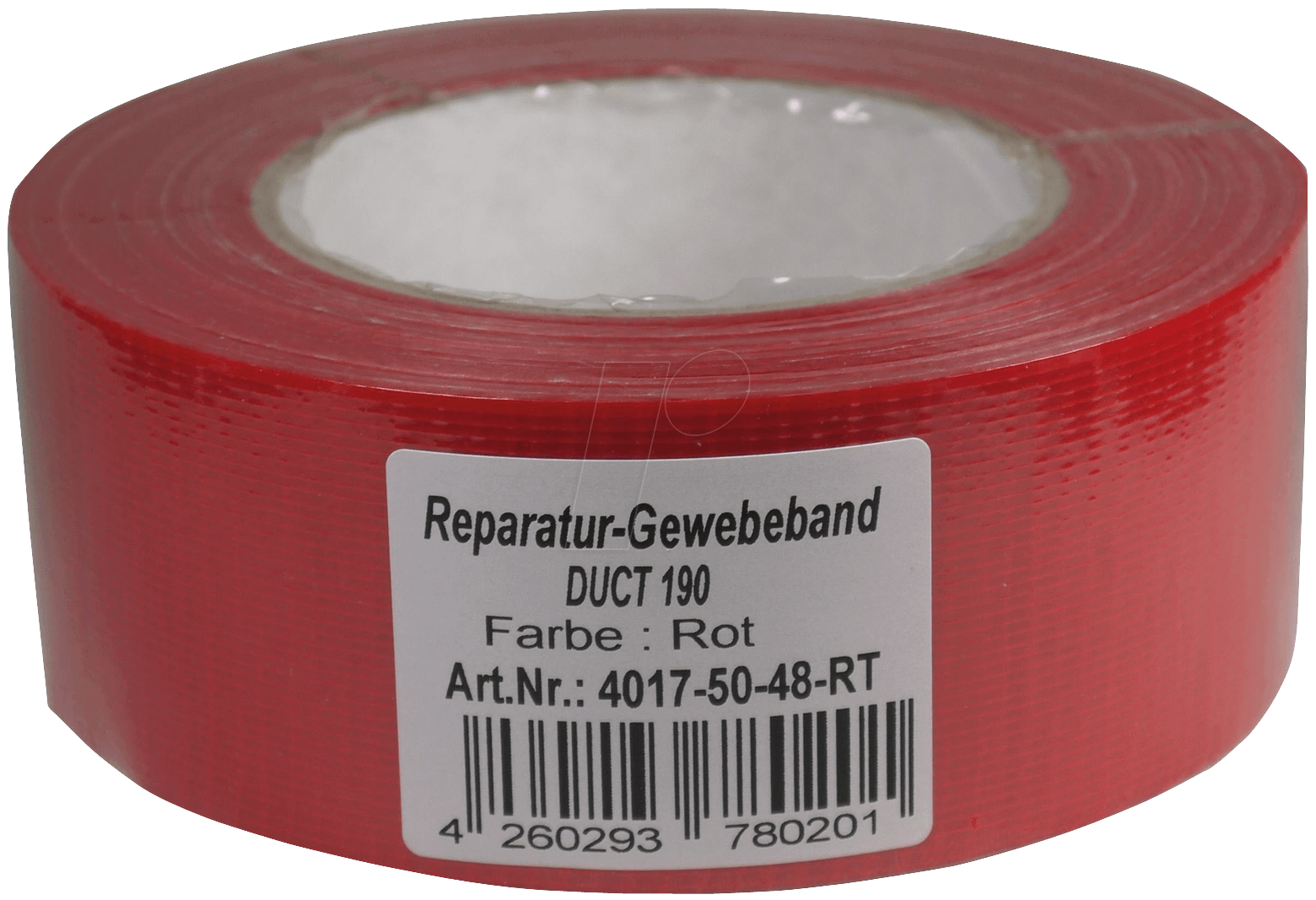 DUCT 190RT - Gewebeband, 48 mm x 50 m, rot von PRIOTEC