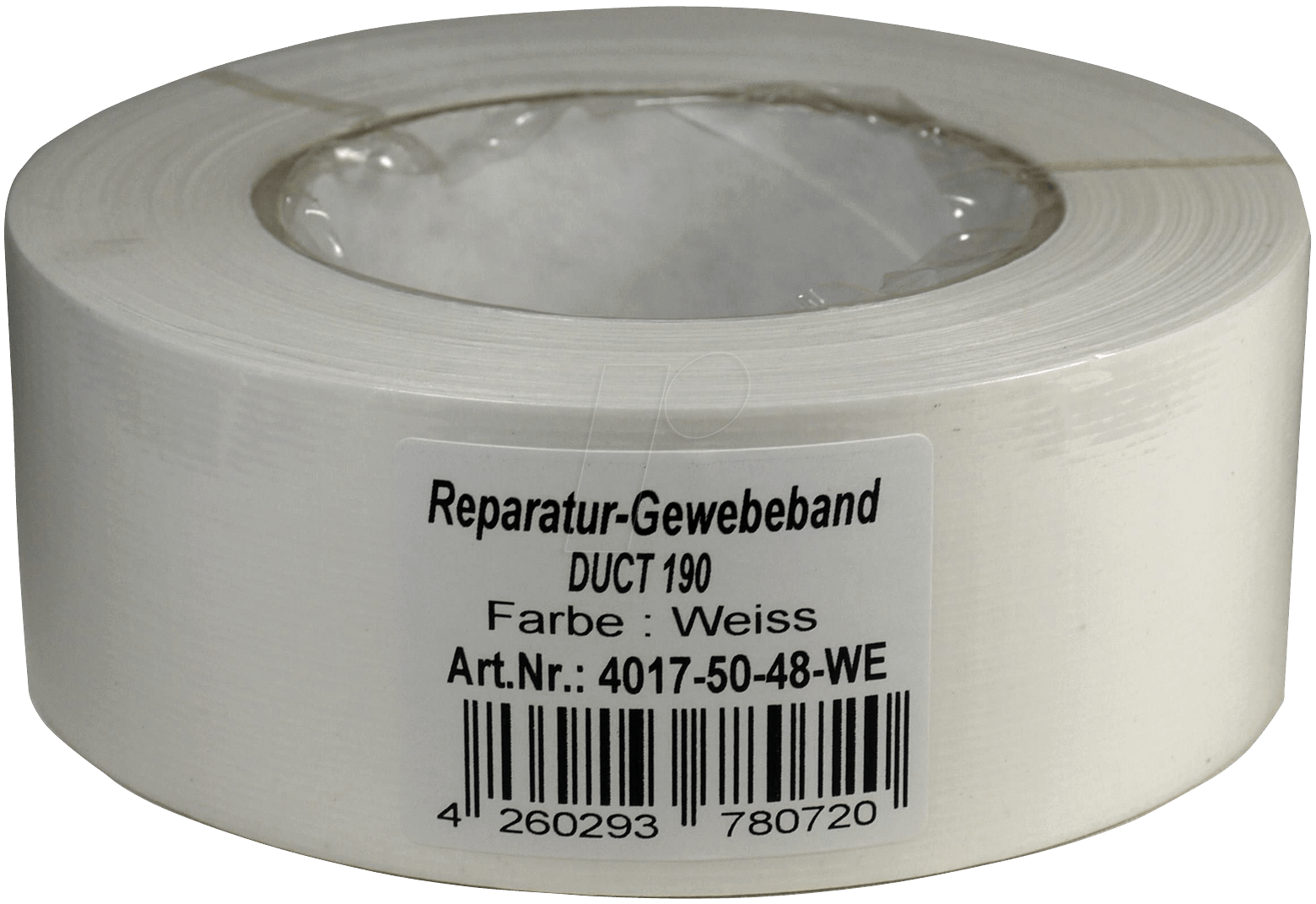 DUCT 190WS - Gewebeband, 48 mm x 50 m, weiß von PRIOTEC