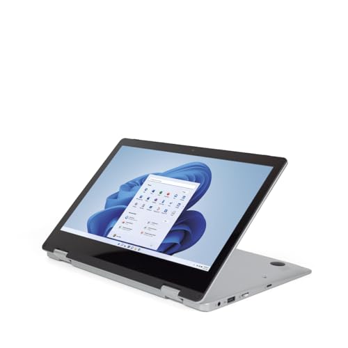 PRIXTON - Netbook Flex Pro 2 in 1 - Laptop mit spanischer QWERTY-Tastatur - 11,6-Zoll-Touchscreen - Intel Gemini Lake-Prozessor - Windows 10-Betriebssystem - 4GB RAM und 64GB ROM PRIXTON - Netbook Flex Pro 2 in 1 - Laptop mit spanischer QWERTY-Tastatur - 11,6-Zoll-Touchscreen - Intel Gemini Lake-Prozessor - Windows 10-Betriebssystem - 4GB RAM und 64GB ROM von PRIXTON