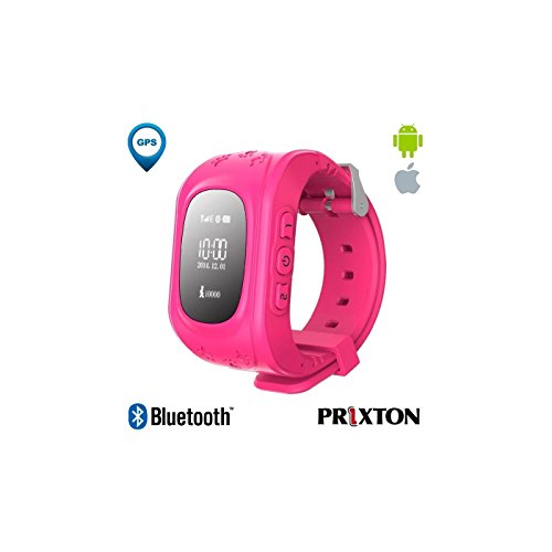 Prixton spire911 Watchi G100 – Wanduhr Lokalisierer Kinder GPS, Rosa von PRIXTON