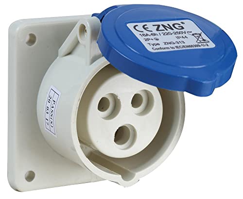 16A, 230V, Panel-Mount CEE Sockel, 2P+E, blau, IP44 16A, 230V, Panel-Mount CEE Sockel, 2P+E, blau, IP44 von PRO-ELEC