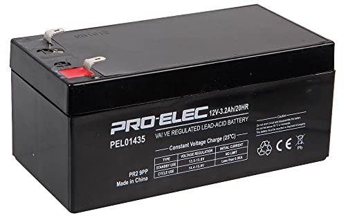 3,2 Ah 12 V AGM Blei-Säure-Batterie von PRO-ELEC