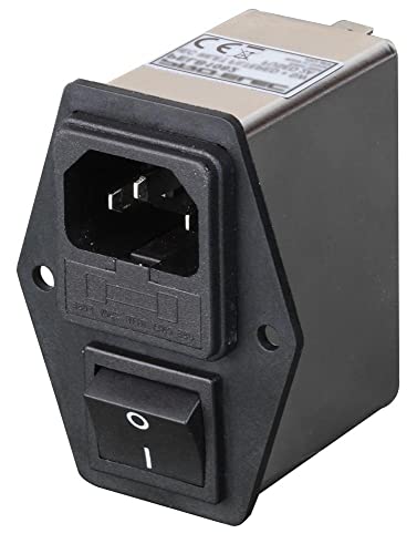PRO ELEC PELB1089 Geschalteter IEC-gefilterter Einlass mit 10 A Doppelsicherung, 250 V AC PRO ELEC PELB1089 Geschalteter IEC-gefilterter Einlass mit 10 A Doppelsicherung, 250 V AC von PRO-ELEC